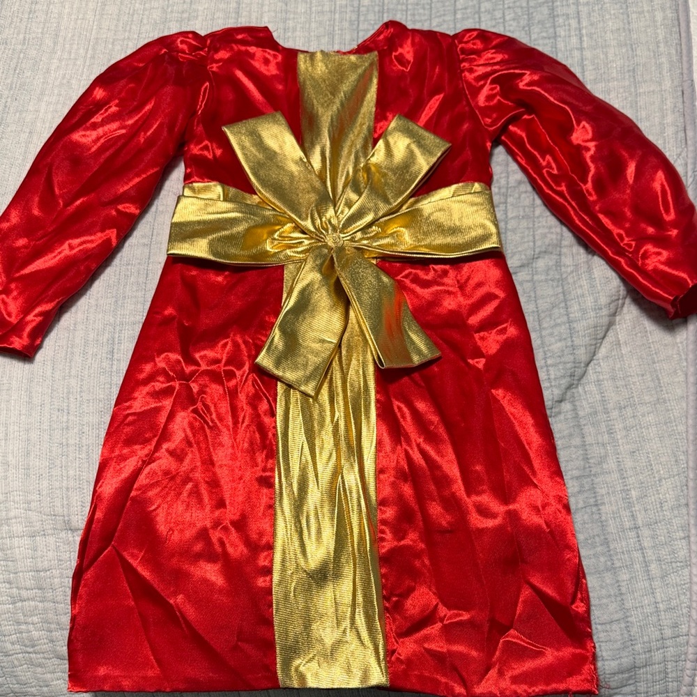 Red and Gold Kids Costume Dress